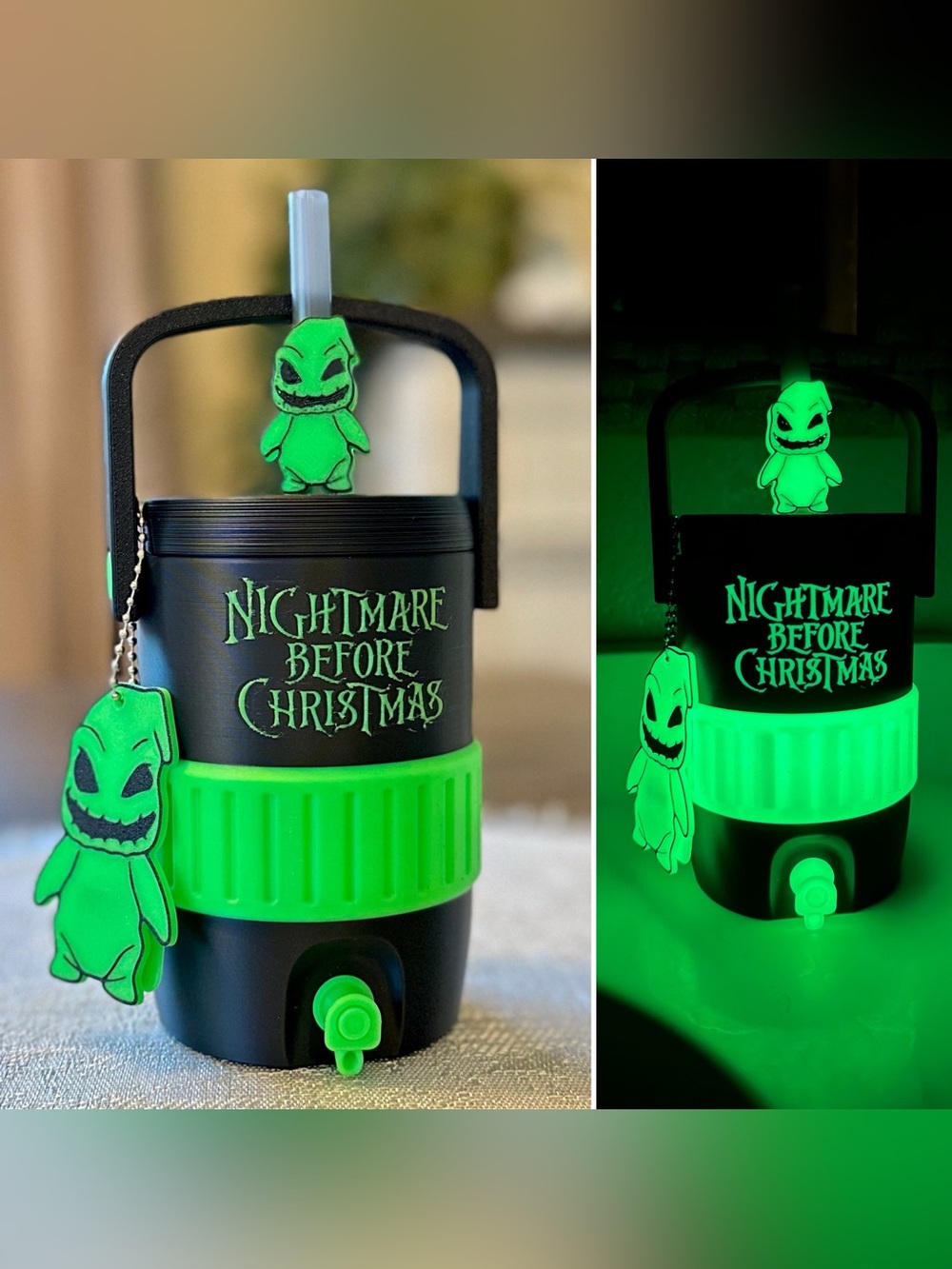 Nightmare Before Christmas GLOW IN THE DARK Oogie Boogie Can Cooler